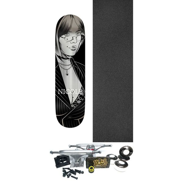Real Skateboards Nicole Hause Crush Skateboard Deck LTD - 8.5" x 32.1" - Complete Skateboard Bundle